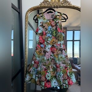 Taylor Floral Midi Dress - Multicolor